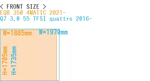#EQB 350 4MATIC 2021- + Q7 3.0 55 TFSI quattro 2016-